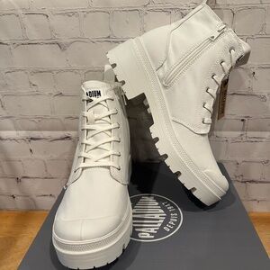 Palladium Off-White High-Top Sneakers